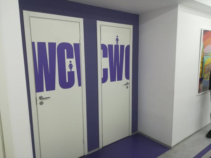 Наклейки на дверь WC (№179)